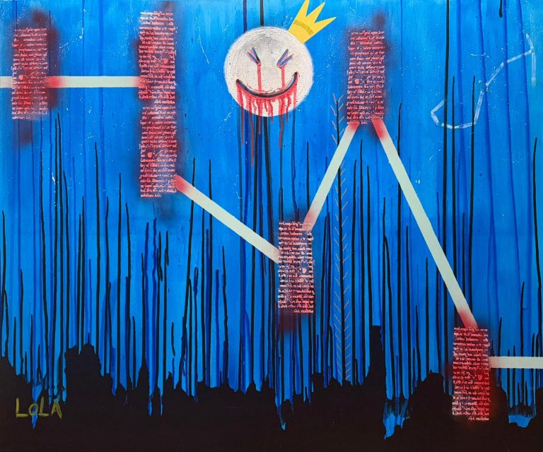 monarca del vacio cuadro lola abstracta 3