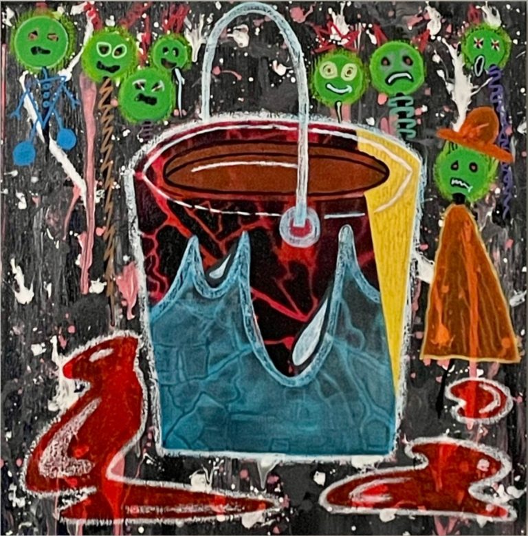 vertedero emocional cuadro lola abstracta